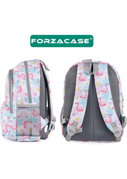 3 Bölmeli Askılı Çocuk Okul Çantası ve Kalemlik Seti Flamingo Tasarım Sırt Çanta - FC1110 modelleri