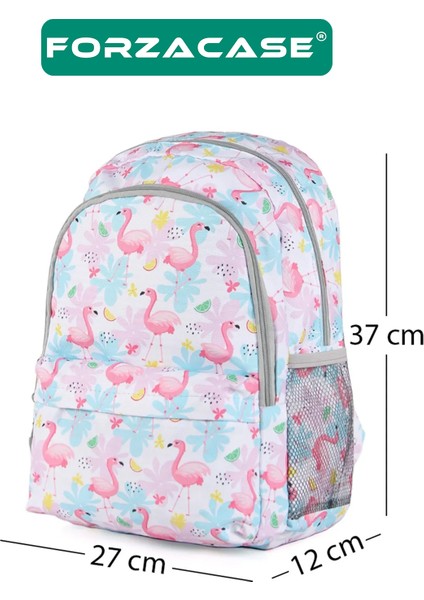 3 Bölmeli Askılı Çocuk Okul Çantası ve Kalemlik Seti Flamingo Tasarım Sırt Çanta - FC1110 indirimleri