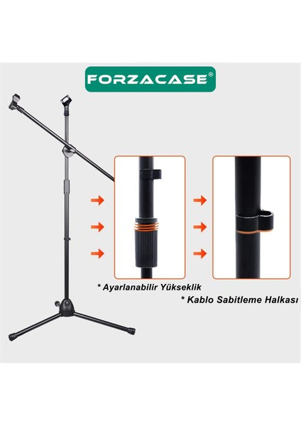 Zemin Için 360 Döner Profesyonel Metal Mikrofon Standı 170 cm - FC1075 fırsatları