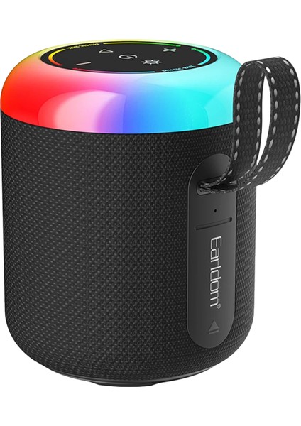 A38 Rgb Işıklı Süper Bass Bt 5.3 Kablosuz Hoparlör - Siyah