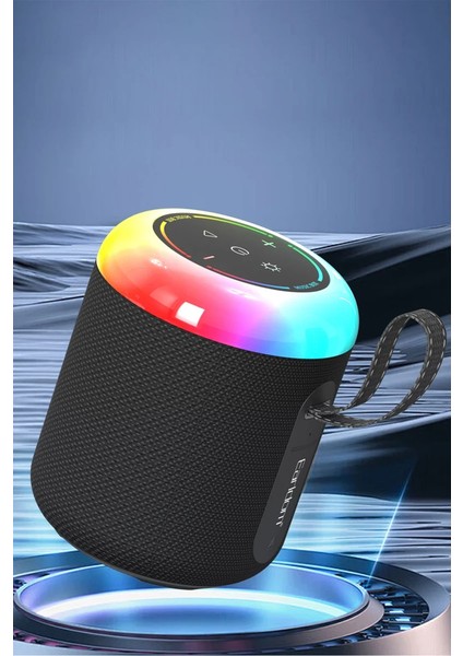 A38 Rgb Işıklı Süper Bass Bt 5.3 Kablosuz Hoparlör - Siyah
