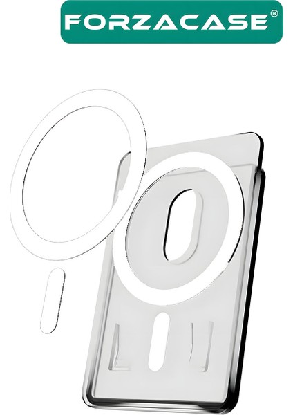 iPhone Tüm Modeller ile Uyumlu Magsafe Özellikli Manyetik Şeffaf Cüzdan Kartlık - FC1091 fiyatları