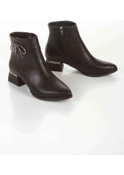 Kadın Tarz Topuklu Sivri Burunlu Bot Siyah fiyatları
