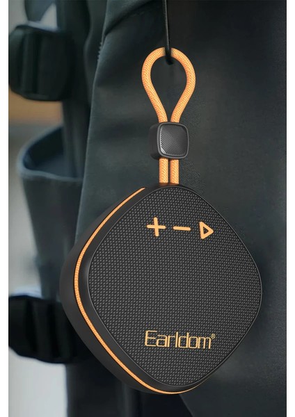 A34 Bt 5.3 Mini Kablosuz Hoparlör - Siyah-Turuncu