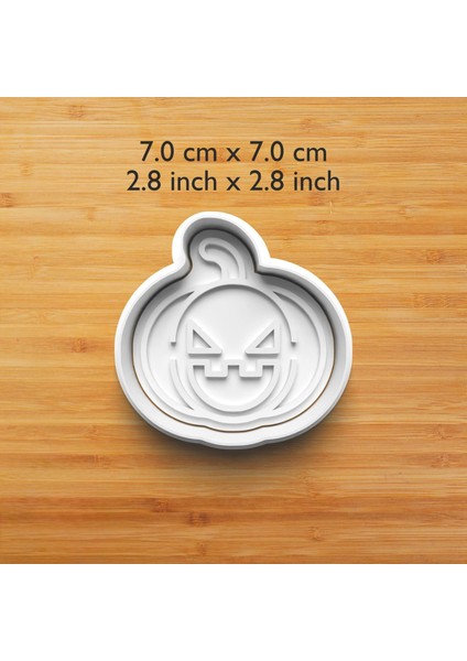 Halloween Kabaklar 4'lüset Kurabiye ve Şeker Hamuru Kalıbı modelleri