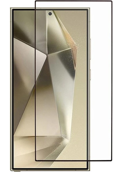 Samsung Galaxy S25 Ultra ile Uyumlu Çerçeveli Tam Kaplayan Temperli Ekran Koruyucu - FC003