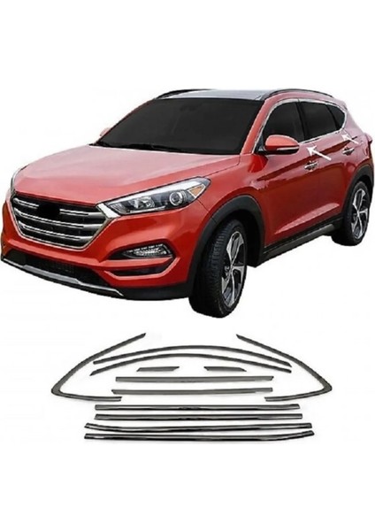 Tucson Krom Cam Çıtası Tam Tur 12 Parça 2020+