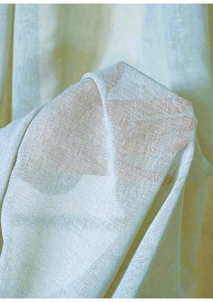 Fırfırlı Keten Krem Tül Perde fiyatları