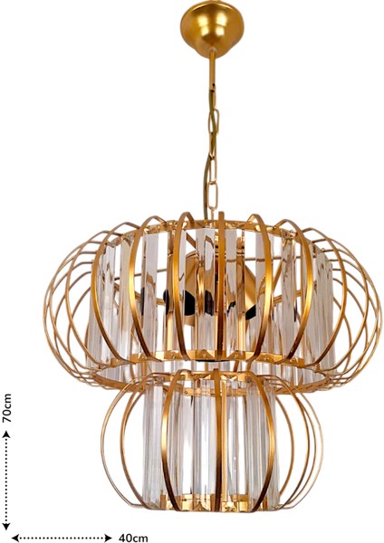 Antik Pofidik 4’lü Avize – Gold, Kristal Tabut Taşlı, Modern modelleri