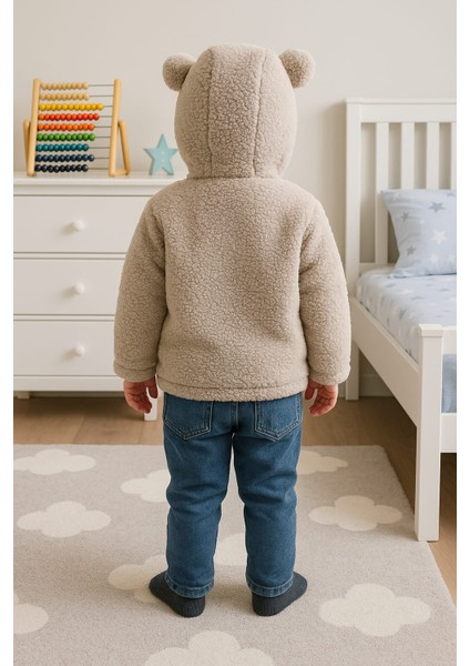 1-3 Yaş Kuzu Welsoft Kapşonlu Nakışlı Hırka fiyatları