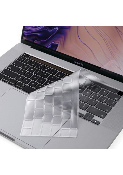 Macbook Pro 13 A2289/A2251/A2338/A2141 Uyumlu Silikon Klavye Koruması Us / Amerikan - FC338