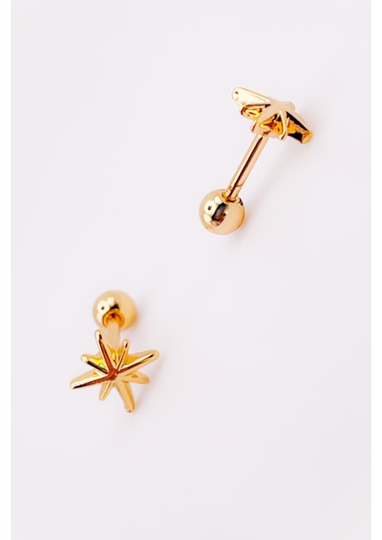 Cerrrahi Çelik Piercing ( Pirsing ) Mini Kuzey Yıldızı Tragus Helix Piercing (1ADET) fırsatları