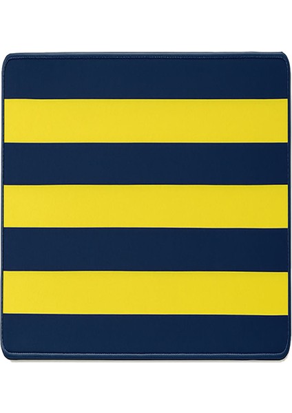Sarı - Lacivert Kaydırmaz Silikon Tabanlı Mat Mouse Pad 32X24CM - FC1068