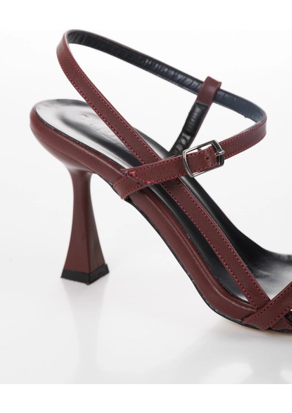 Kadın Ince Topuklu Şık Ayakkabı Bordo fırsatları