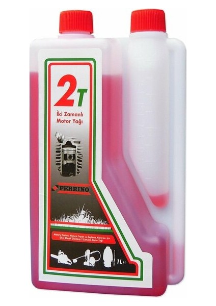 2t Yağ 1 L Kırmızı Ölçekli