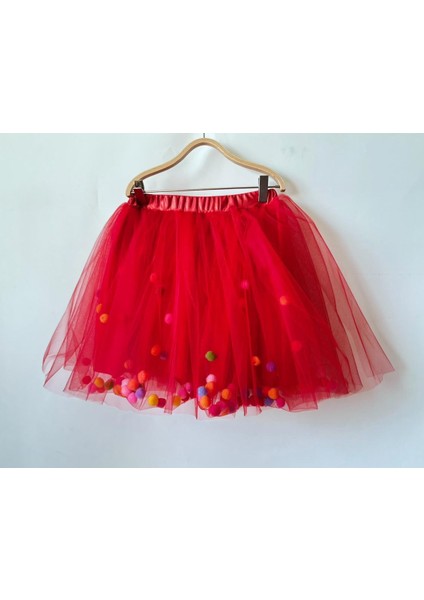 Gala Içi Ponponlu Kız Çocuk Tütülü Etek modelleri