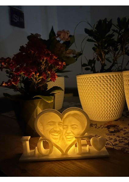 Kişiye Özel Love Yazısı Fotoğraflı-- Lithophane Baskı fiyatları