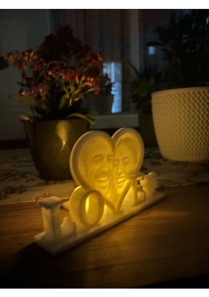 Kişiye Özel Love Yazısı Fotoğraflı-- Lithophane Baskı fırsatları