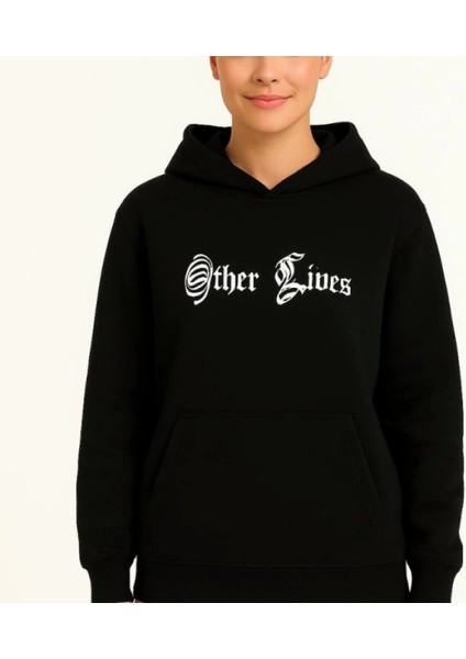 Mdb Üç Iplik Kapşonlu Ön ve Arka Baskılı Weathirt Hoodie Iyah modelleri