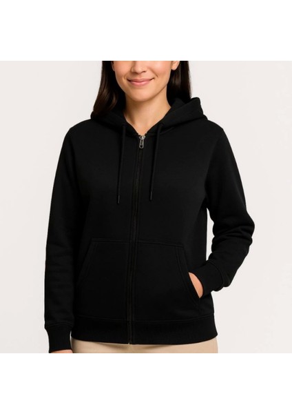 Mdb Üç Iplik Kapüşonlu Tam Fermuarlı Kanguru Çepli Weathirt Hoodie Iyah fiyatları