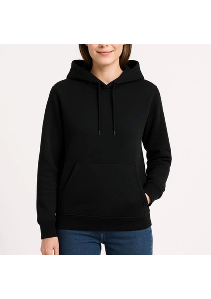 Mdb Üç Iplik Kapüşonlu Kanguru Çepli Weathirt Hoodie Iyah