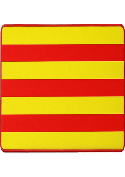 Sarı - Kırmızı Kaydırmaz Silikon Tabanlı Mat Mouse Pad 32X24CM - FC1068