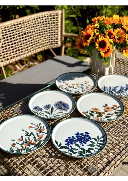 Flower Garden 6 Kişilik Pasta Takımı 20CM 04PPO000225 fiyatları