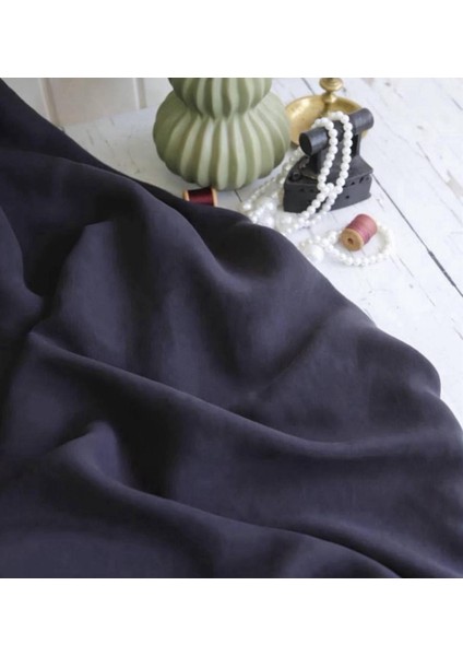 Ipek Kupra Keten Taşlanmış Dökümlü Kumaş