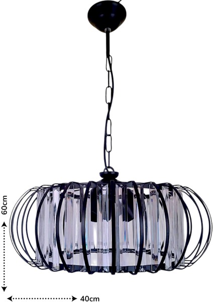 Antik Pofidik 3’lü Avize – Siyah, Kristal Tabut Taşlı, Modern,sarkıt modelleri