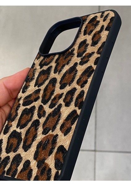 Iphone 15 Pro Uyumlu Leopar Desenli Tüylü Silikon Kılıf fırsatları
