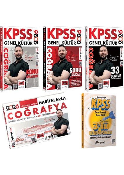 2026 Kpss Coğrafya Konu Anlatımı-Soru Bankası-33 Deneme-Video Ders Notları-Haritala ve Grafiklerle