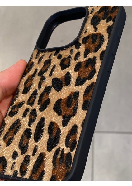 Iphone 15 Pro Max Uyumlu Leopar Desenli Tüylü Silikon Kılıf fiyatları