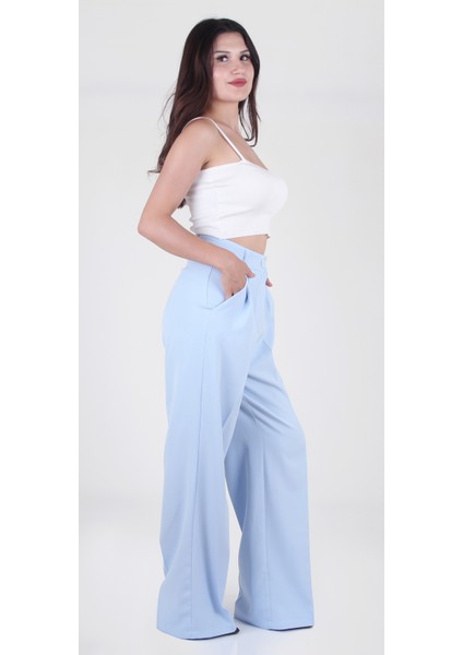 Shera Kadın Palazzo Pantolon - Bebe Mavisi fiyatları