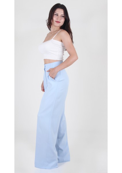 Shera Kadın Palazzo Pantolon - Bebe Mavisi modelleri