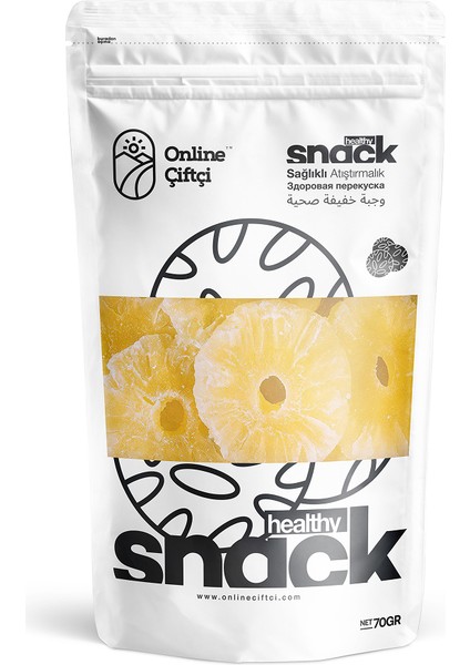 Ananas Kurusu Şekerli 70 gr