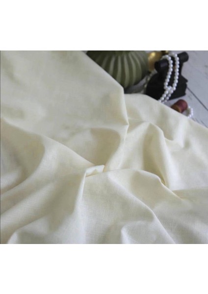 Pamuk Keten Çok Açık Sarı Renkte Yumuşak Yapıda modelleri