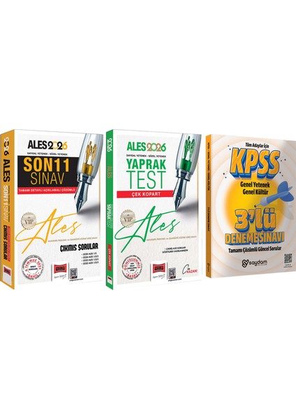 2026 Ales Vıp Sözel-Sayısal Yetenek Çek Kopart Yaprak Test-Son 11 Sınav Çıkmış Sorular
