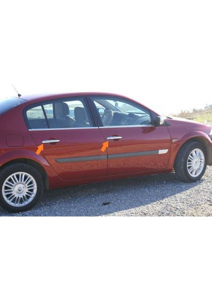 Renault Megane-2 HB Uyumlu Kapı Kolu Krom 4 Kapı 2004-2010 Arası Modeller İçin modelleri
