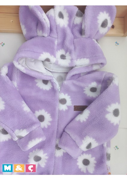 Kız Bebek Kışlık Wellsoft Peluş Kapüşonlu Kalın Tulum Baby Jumpsuit fiyatları