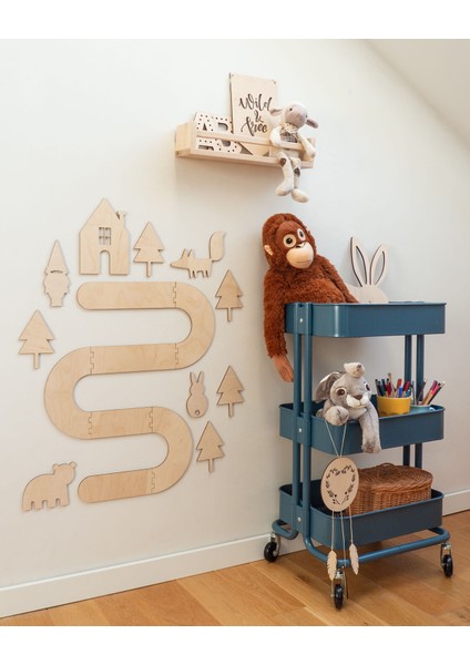 Orman Yolu Set Ahşap Dekor| Bebek - Çocuk Odası Duvar Aksesuarı fırsatları