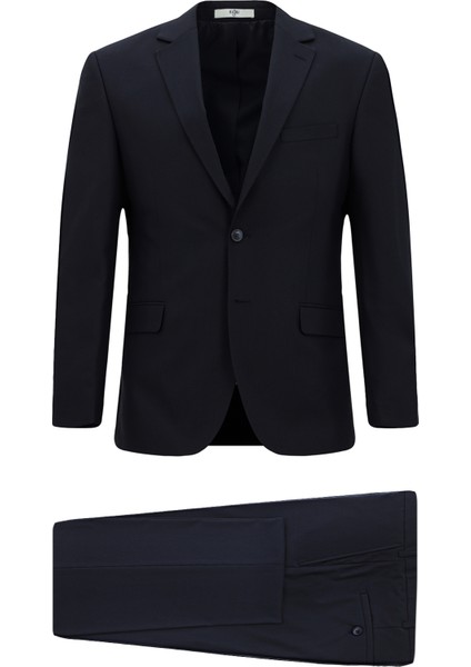 Relaxed Fit Rahat Kesim Klasik Takım Elbise