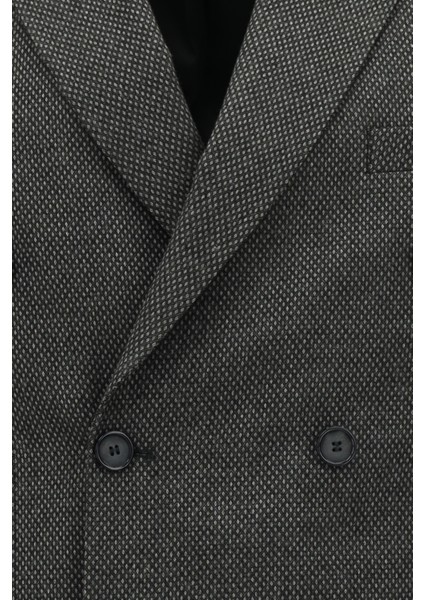 Regular Fit Desenli Likralı Kruvaze Ceket modelleri