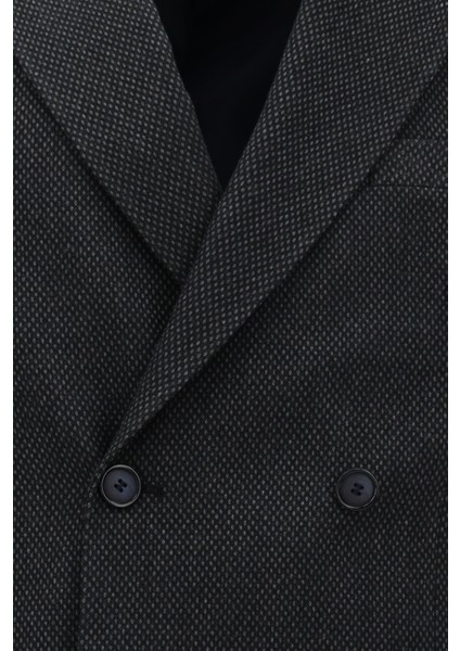 Regular Fit Desenli Likralı Kruvaze Ceket modelleri