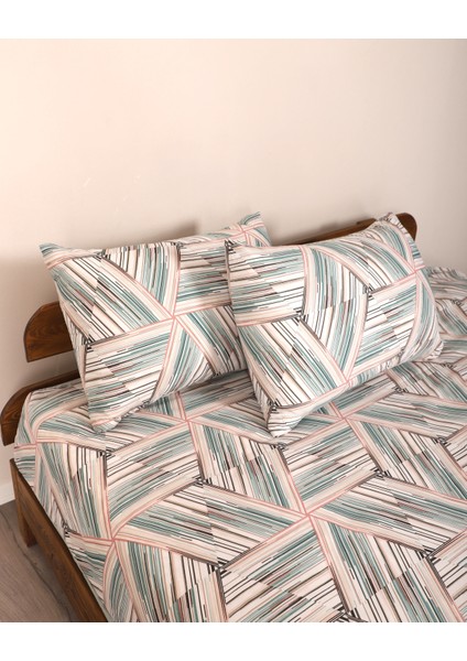 Tek Kişilik Lastikli Çarşaflı Nevresim Takımı