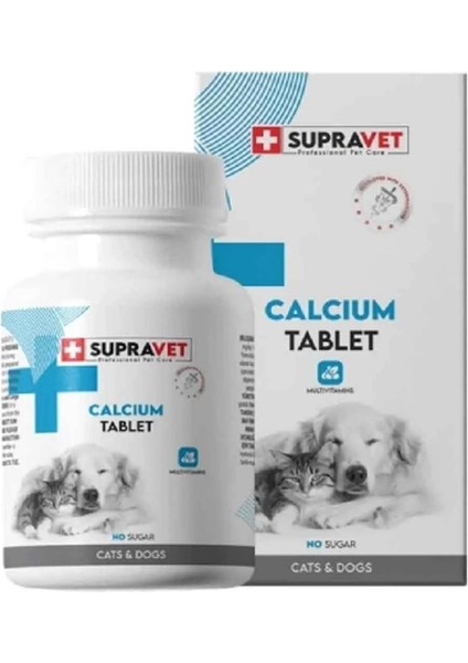 Kedi ve Köpek Için Kalsiyum Vitamin Tablet 75'li