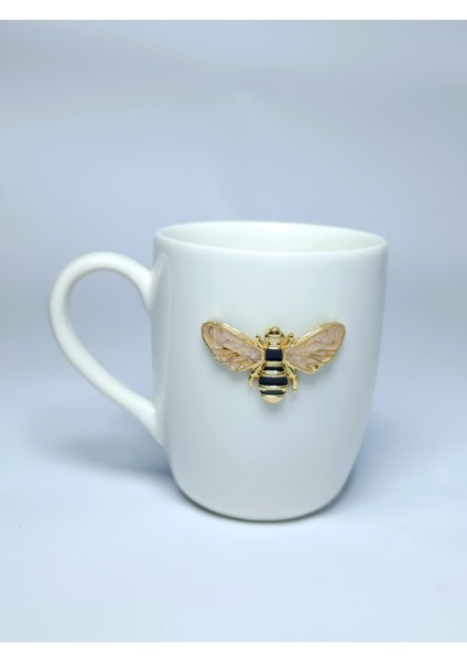 Kupa Bardak Arı Figürlü Porselen Bardak