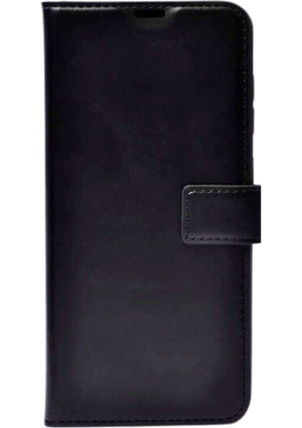 Siyah iPhone 17 Pro Max Kaliteli Suni Deri Cüzdan Kılıf Kapaklı Mıknatıslı Kartlık Bölmeli Cüzdanlı Stand Özellikli