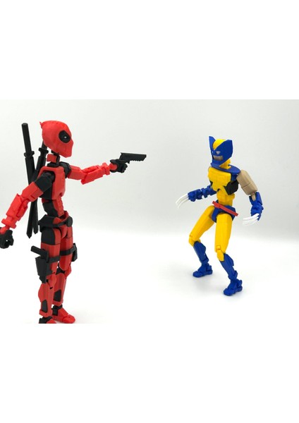 Dummy Deadpool & Wolverine Versiyon 2 Hareketli Mini Figür Seti – 3D Baskı Koleksiyon Oyuncakları fiyatları