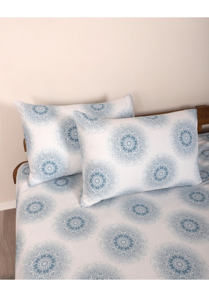 Çift Kişilik Lastikli Çarşaflı Nevresim Takımı