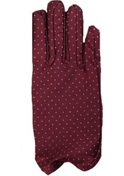 Bordo Renk Puanlı Çocuk Eldiveni (4915)